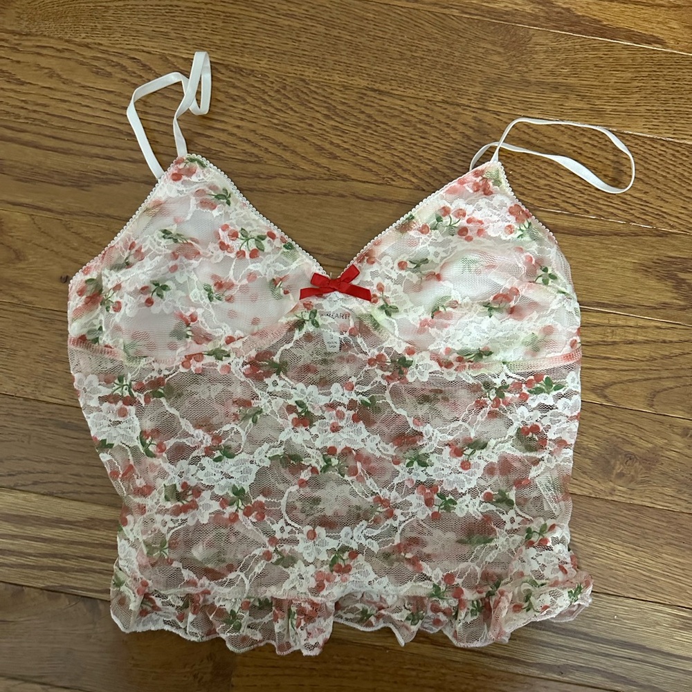 Pacsun Lace Cherry Tank